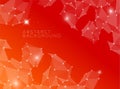 Abstract Red Background Made F...