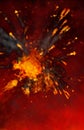 Abstract Red Fiery Background