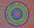 Abstract Round Object, Rainbow...