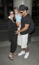 Actor Mario Lopez with pregnant girlfriend at LAX