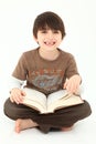Adorable Boy With Book