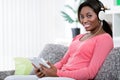 African Girl Listen To Music