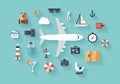 Air Trip Flat Illustration Con...