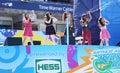 American girl group Fifth Harmony performs at the Arthur Ashe Kids Day 2013 at Billie Jean King National Tennis Center