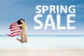 American spring sale concept