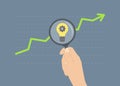 Analyzing Growth Flat Illustra...