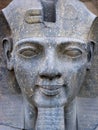 Ancient Egypt Statue Face of the Pharaoh Closeup