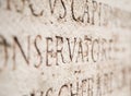 Ancient Text On A Stone