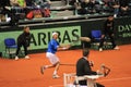 Andreas Seppi responding to Marin Cilic