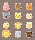 Animal Face Stickers