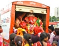 Another farwell bidding to Lord Ganesha Royalty Free Stock Photography