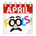 April Fools Day Calendar Icon