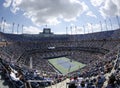 Areal view of  Arthur Ashe Stadium at the Billie Jean King National Tennis Center during US Open 2013