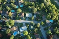 Ariel view of houses