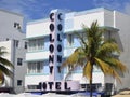 Art deco hotel the colony on ocean drive miami beach florida a prime example of architecture s restoration and renovation it is Stock Image