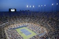 Arthur Ashe Stadium during US Open 2014 night match at Billie Jean King National Tennis Center