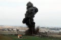 Artillery explosion in Gaza Strip