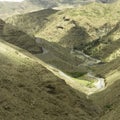 Atlas mountains way morocco the high there is breathtaking view from the top of the pass tizi ntichka Stock Photos