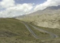 Atlas mountains way morocco the high there is breathtaking view from the top of the pass tizi ntichka Royalty Free Stock Photo