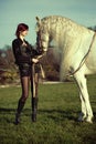 Attractive And Shapely Redhead...