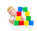 Baby Boy Playing With Building...