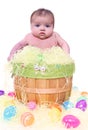 Baby In Easter Basket