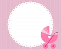 Baby Girl Arrival Card