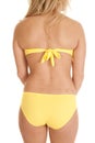 Back swim wear yellow