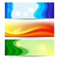 Background set of horizontal banners the illustration contains transparency and effects eps Stock Images
