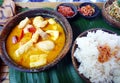Balinese seafood curry ethnic food