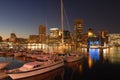 Baltimore Marina At Night