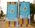 Banners of World Philatelic Exhibition 2011 Royalty Free Stock Photos