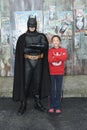 Batman with child