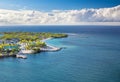 Beach of Isla Roatan in Honduras