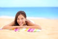 Beach Summer Woman Sunbathing ...