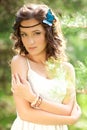 Beautiful Girl On Nature. Beau...