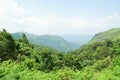 Beautiful green landscape from hilltop Stock Images