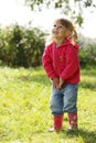 Beautiful Little Girl Playing ...
