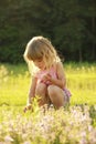Beautiful Little Girl Playing ...