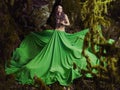 Beautiful Nymph In Fairy Forest