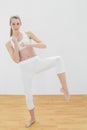 Beautiful Toned Woman Practisi...