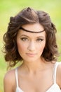 Beautiful Woman On Nature. Bea...