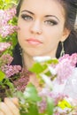 Beautiful Young Brunette Posin...