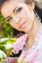 Beautiful Young Brunette Posin...