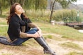 Beautiful Young Woman Relaxing...