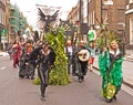 Beltane, Pagan festival parade.