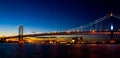 Benjamin Franklin Bridge at Sunset