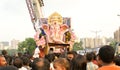 Bidding farewell to Lord Ganesha Stock Image