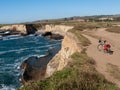 Bike trail at Wilder Ranch on the Pacific Ocean shore