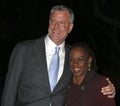 Bill de Blasio and Chirlane McCray